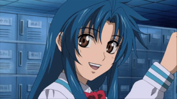 kaname chidori blue hair anime girls