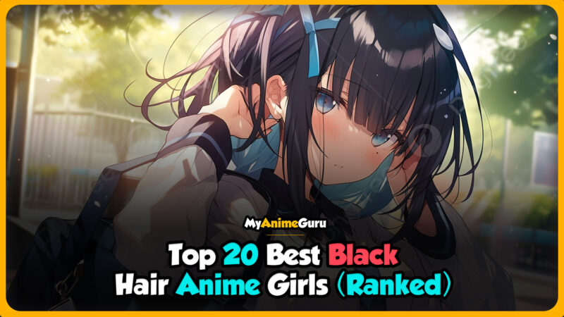 black hair anime girls